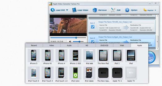 apple video converter,apple video converting software,convert video to apple