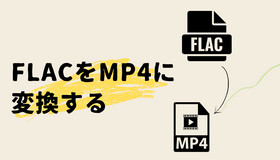 FLACをMP4動画に変換