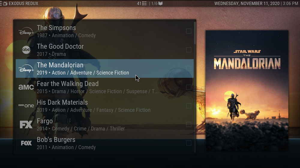 Set shortcut to addons for home menu items