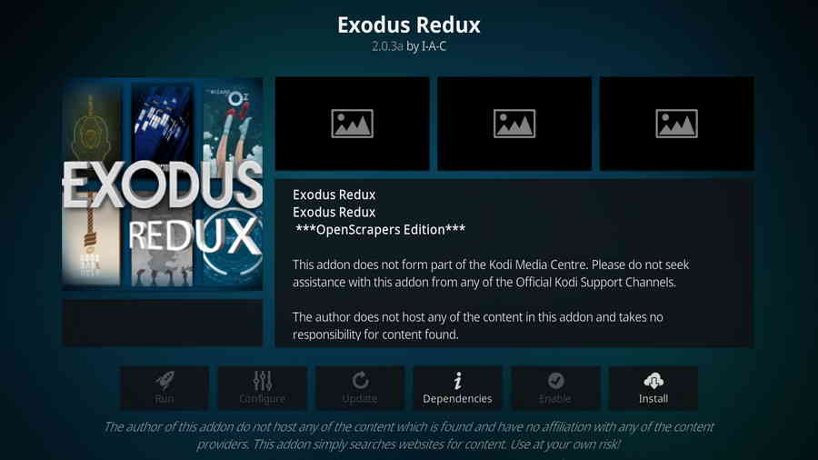 Kodi Exodus Redux