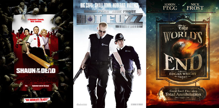 Blood and Ice Cream Trilogy: Shaun of the Dead, Hot Fuzz, The World’s End