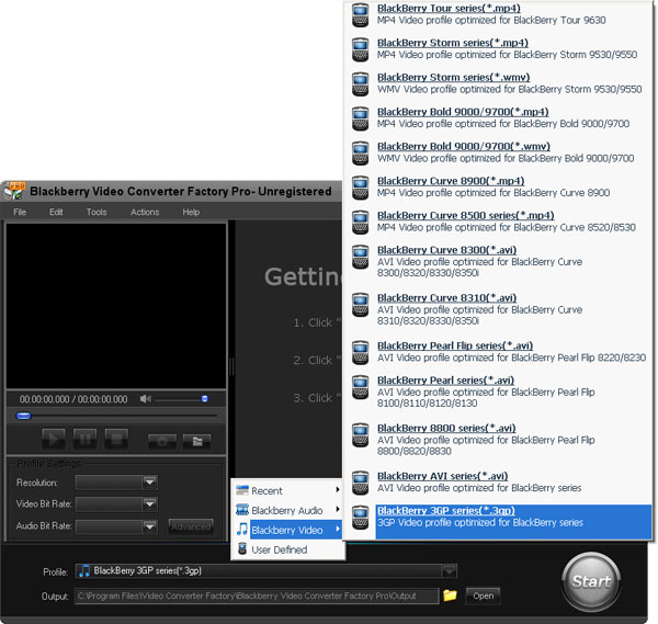 BlackBerry Video Converter