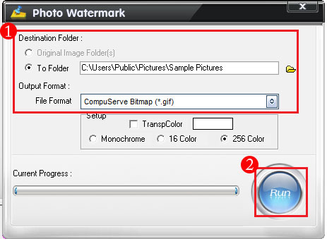 Start to Add Watermark on Animated GIF File