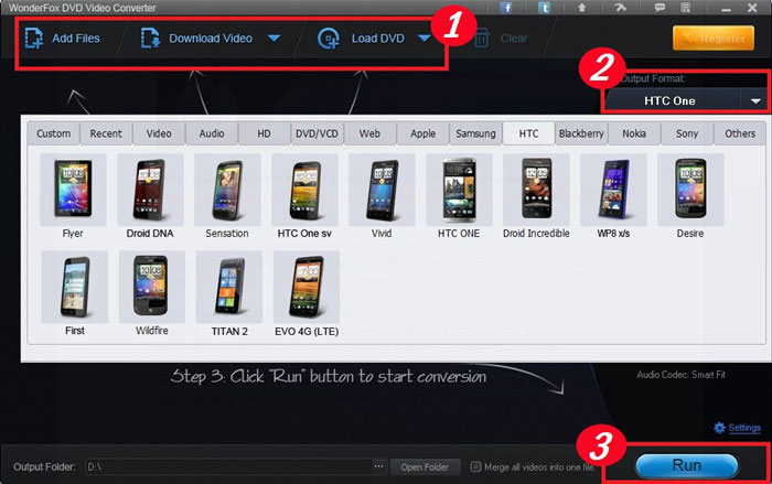 Convert Video File to HTC One V