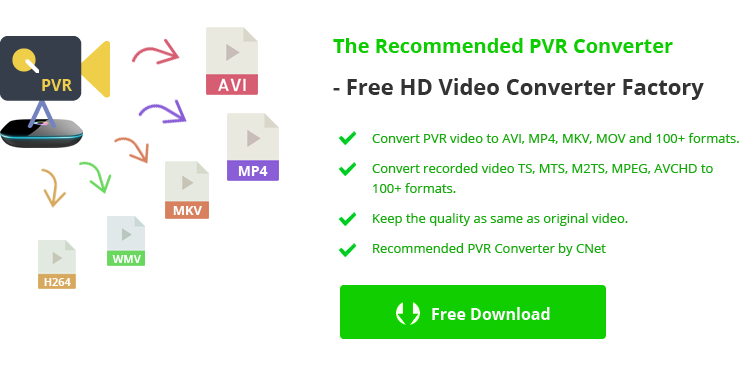 Free download PVR to MP4 Converter