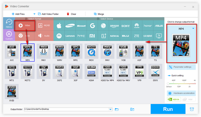 Advanced Custom Settings for make best parameter for converting PVR to MP4