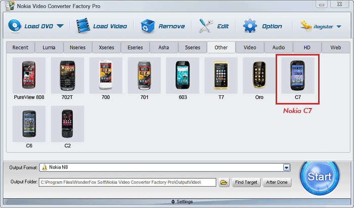 Nokia c7 cell phone video converter