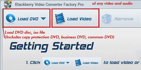 Load dvd or video which you want to convert to your playboolk