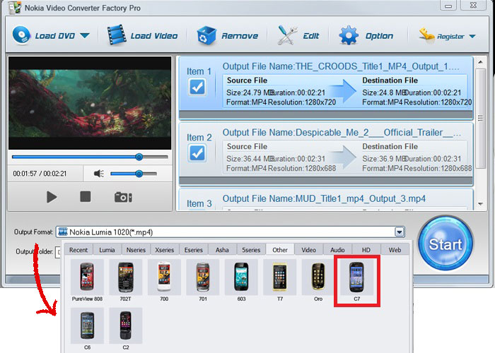 Nokia C7 Video Converter