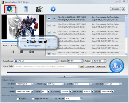 Load DVD Files