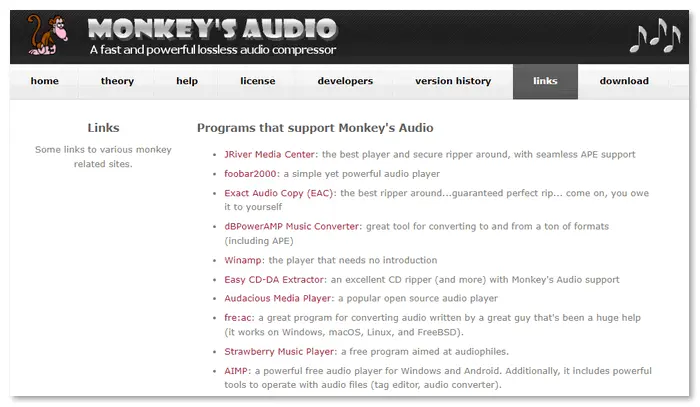 Download Monkey’s Audio