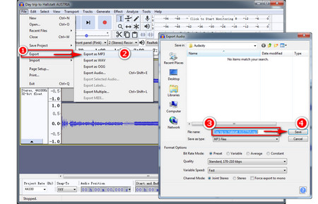 How to Convert AUP Files to MP3 
