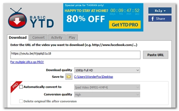 YTD - Safe YouTube to MP4 Converter