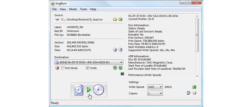 VLC DVD Burner - ISO to DVD