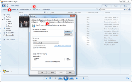 How to Convert CD to lossless WAV Using WMP