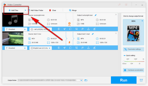 Video converter for aspect ratio