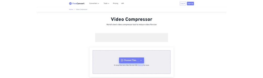FreeConvert – Online Video Compressor Up to 1GB
