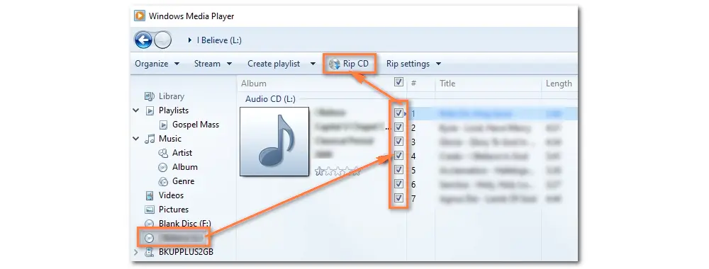 Rip CD to MP3
