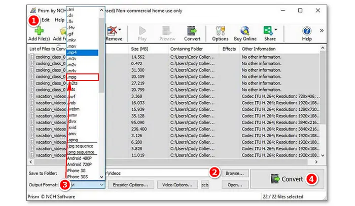 Convert MP4 to MPG Format