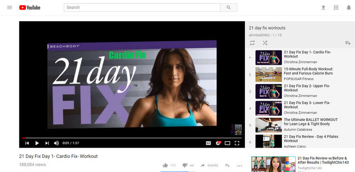 Found 21 Day Fix Workout Videos on YouTube