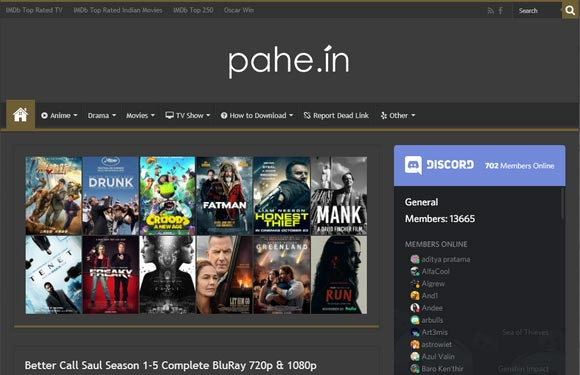 Pahe.in - Direct Download Movies for Free