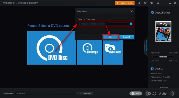 DVD detected by DVD Ripper Speedy