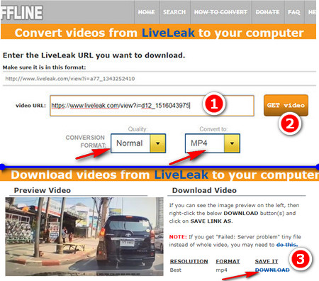 Online Download Videos off LiveLeak