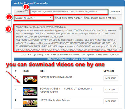 YouTube Channel Online Downloader