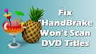 HandBrake Not Scanning DVD Titles