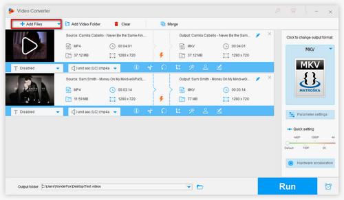 Add or Download Video to Frame Rate Converter