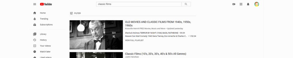 YouTube - Watch Old Movies Online Free