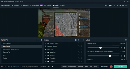 Streamlabs OBS - video game capturing software