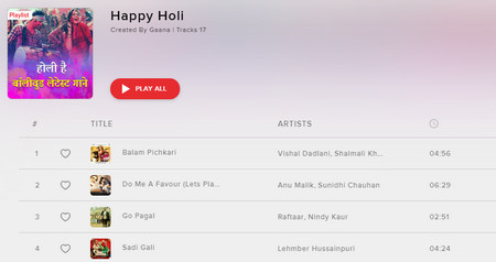 Holi Song Download Online