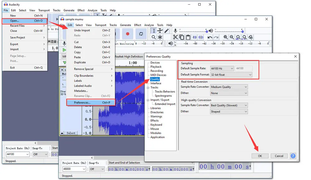 Compress Audio Files for Email with Audacity