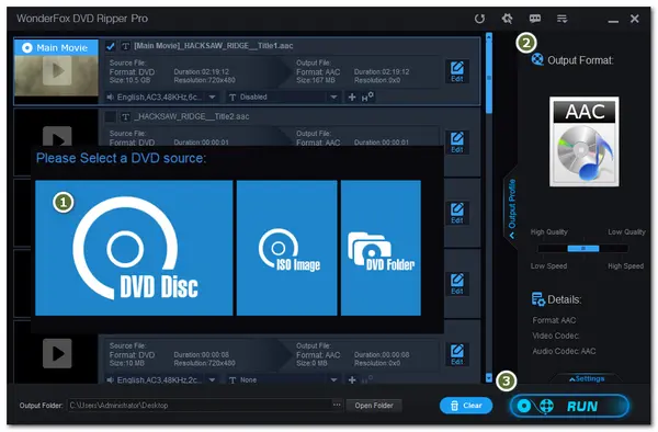 DVD to AAC Converter