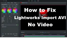 Lightworks Importing AVI No Video