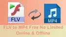 FLV to MP4 Free No Limit