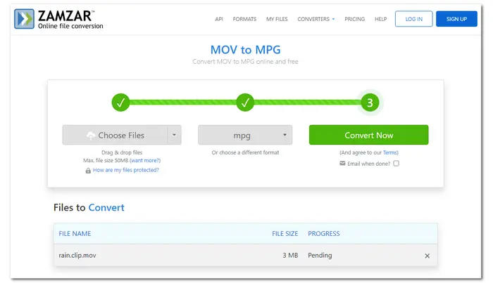 MOV to MPG Converter Online