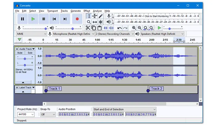 Audacity Recording Software