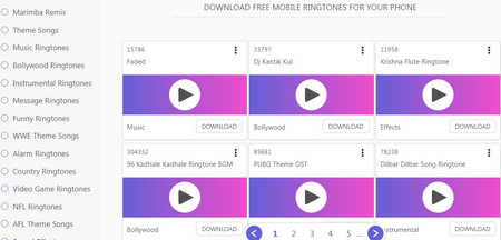 Mobile Ringtone MP3 Free Download on itunemachine