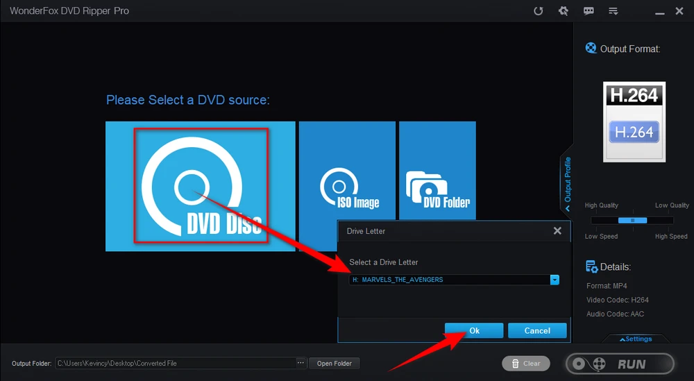 Load a DVD Source in Windows 11 DVD Ripper