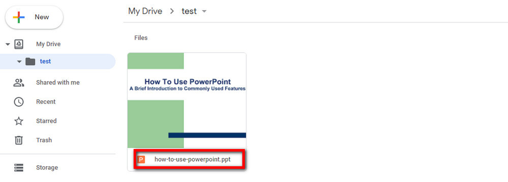 Transfer PowerPoint to Google Slides