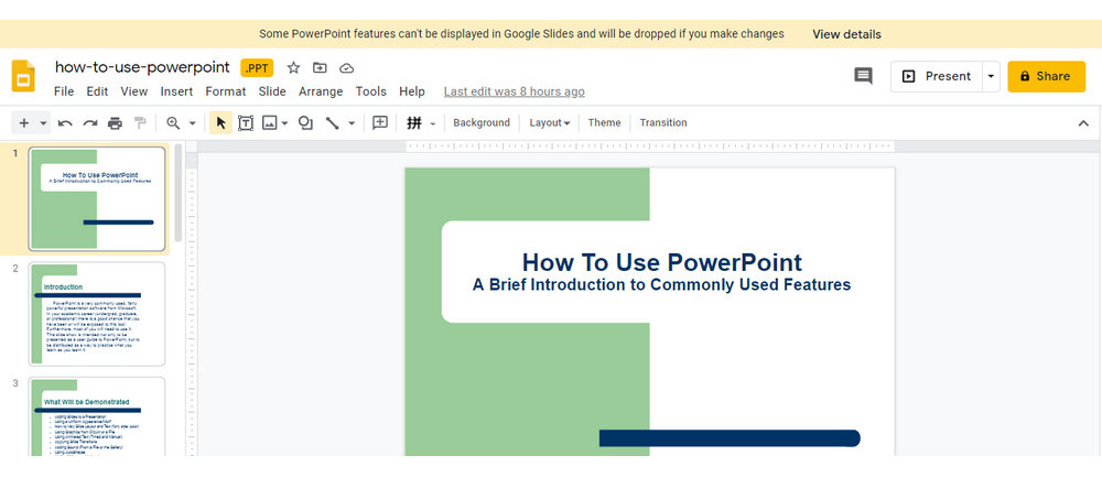 How to turn PowerPoint into Google