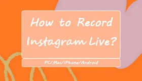 Record Instagram Live