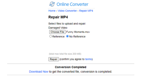 Repair MOV File Free Using Online Converter