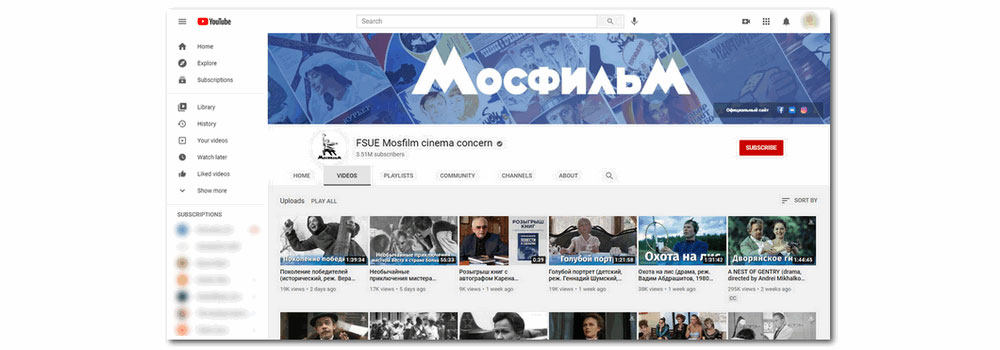 YouTube – Watch Free Russian Movies Online