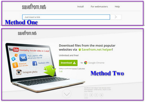 Online Video Downloading Methods of Savefrom.net