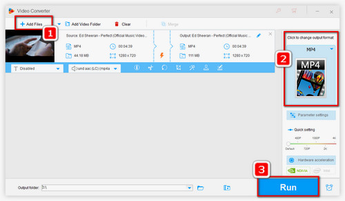 Choose an output format