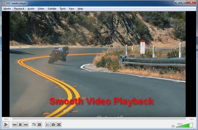 convert to fix video vlc player lagging