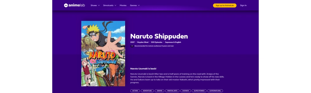 AnimeLab – Watch Shippuden Dubbed Online